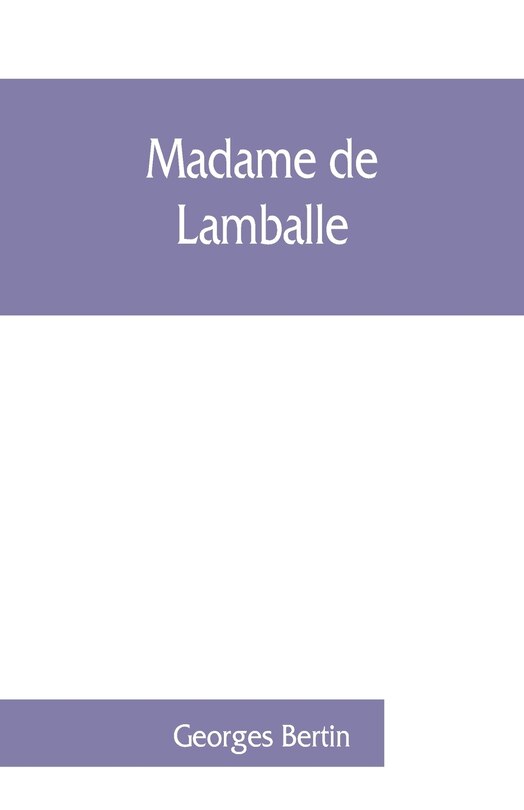 Couverture_Madame De Lamballe