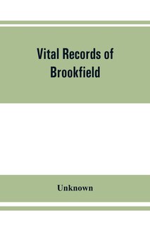 Front cover_Vital Records Of Brookfield, Massachusetts, To The End Of The Year 1849