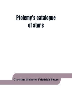 Front cover_Ptolemy's catalogue of stars