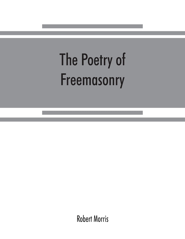 Front cover_The Poetry Of Freemasonry