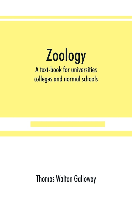Front cover_Zoology; A Text-book For Universities, Colleges And Normal Schools