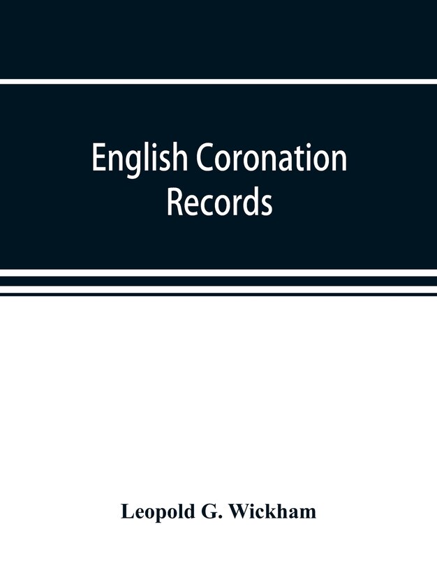 Front cover_English Coronation Records