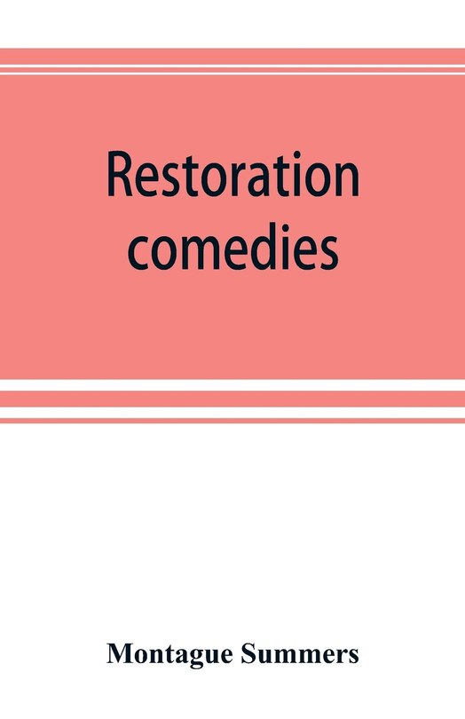 Front cover_Restoration Comedies