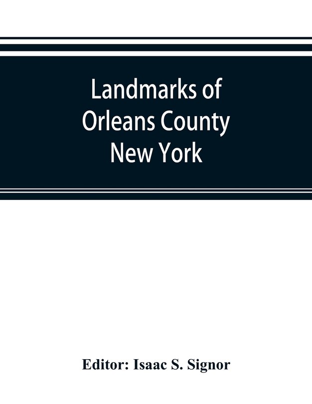 Front cover_Landmarks Of Orleans County, New York
