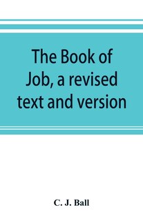 Couverture_The Book Of Job, A Revised Text And Version