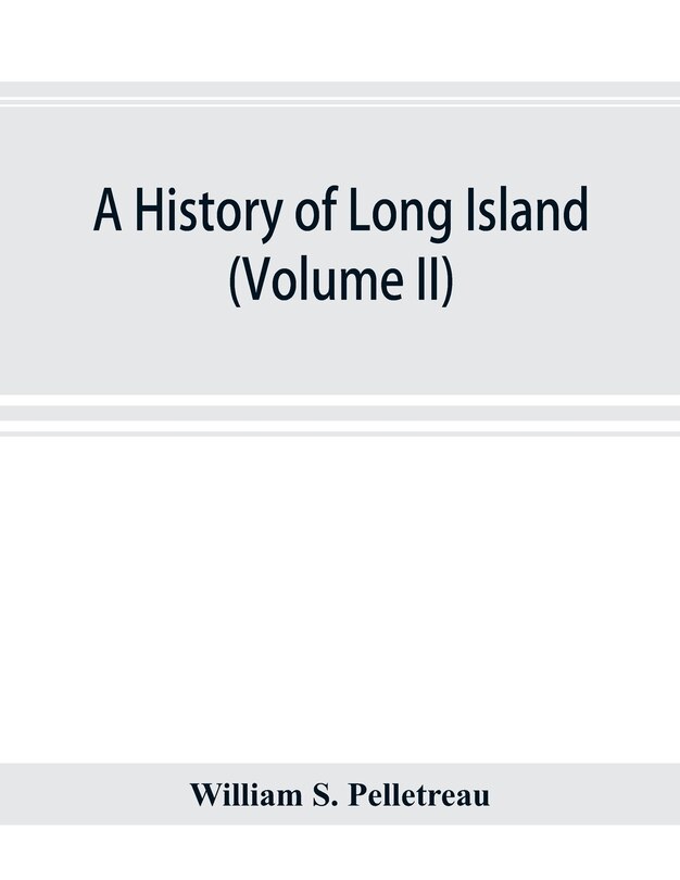 Front cover_A History Of Long Island