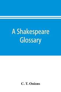 Front cover_A Shakespeare glossary