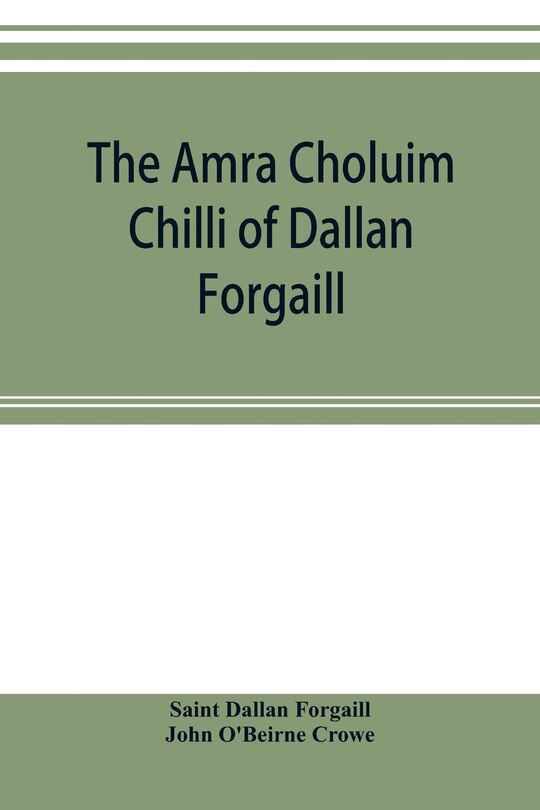 Front cover_The Amra Choluim Chilli of Dallan Forgaill