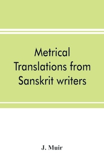 Front cover_Metrical Translations From Sanskrit Writers