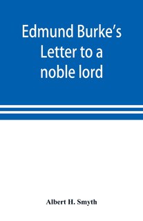Front cover_Edmund Burke's Letter To A Noble Lord