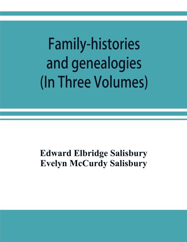Couverture_Family-histories and genealogies
