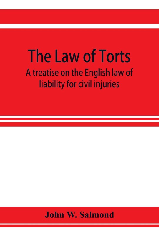 Couverture_The Law Of Torts