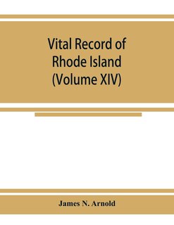 Front cover_Vital Record Of Rhode Island