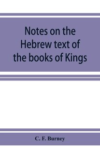 Front cover_Notes on the Hebrew text of the books of Kings