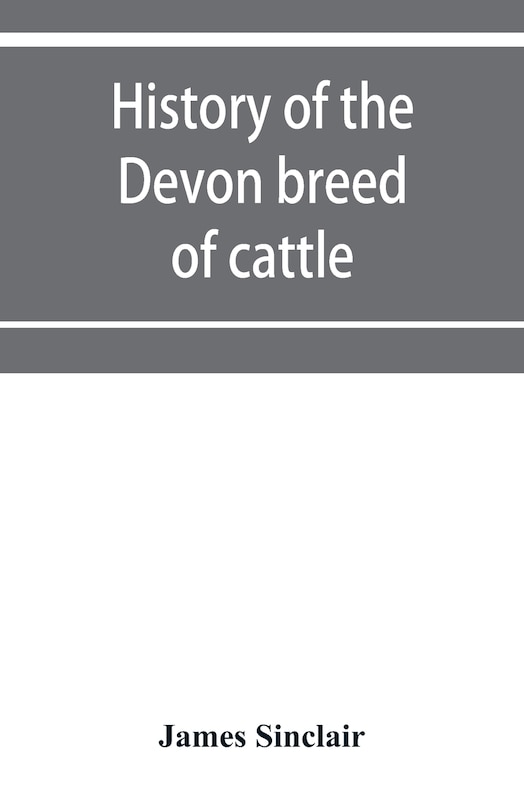 Front cover_History of the Devon breed of cattle