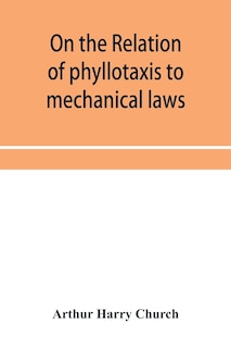 Front cover_On the relation of phyllotaxis to mechanical laws