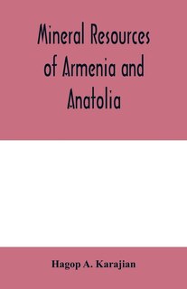 Couverture_Mineral Resources Of Armenia And Anatolia