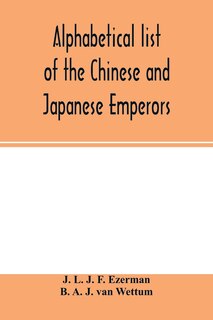 Front cover_Alphabetical List Of The Chinese And Japanese Emperors