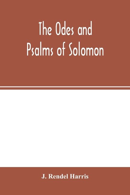 Couverture_The Odes And Psalms Of Solomon