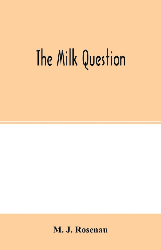 Front cover_The Milk Question