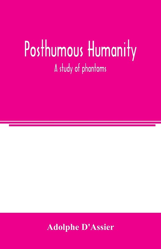 Couverture_Posthumous humanity