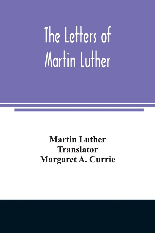 Couverture_The letters of Martin Luther