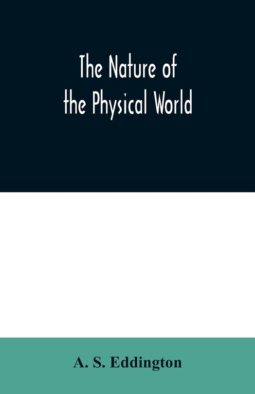 Front cover_The nature of the physical world