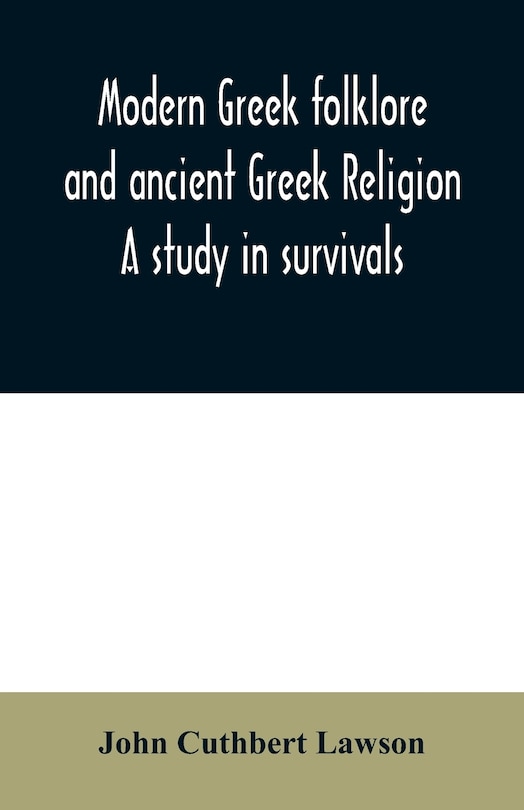 Couverture_Modern Greek folklore and ancient Greek religion