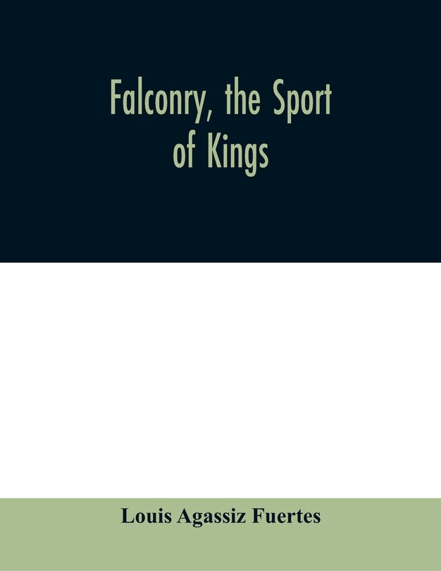 Front cover_Falconry, the sport of kings