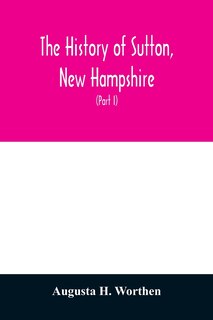 Couverture_The history of Sutton, New Hampshire