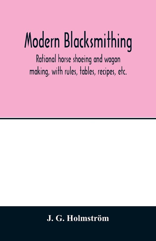 Front cover_Modern blacksmithing