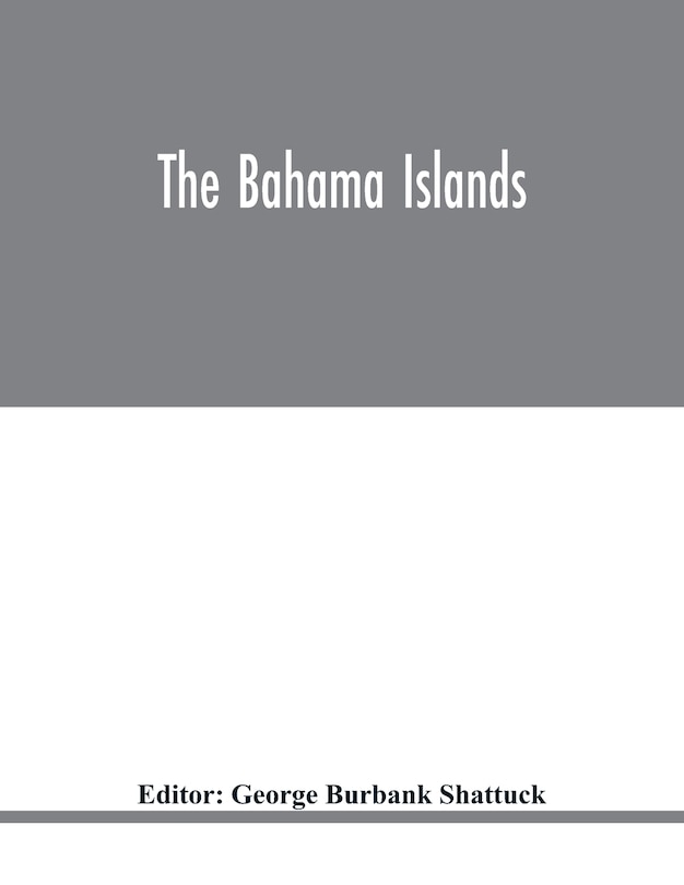 Front cover_The Bahama Islands