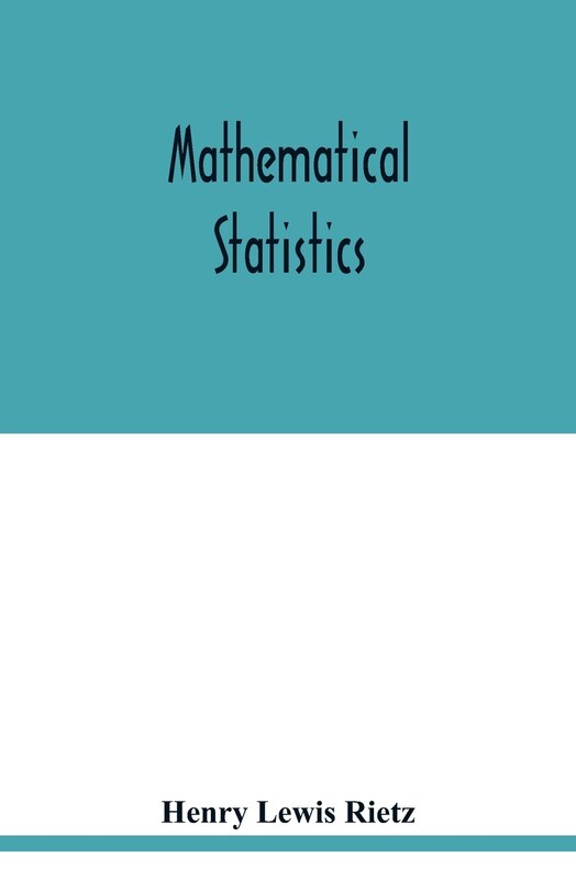 Front cover_Mathematical statistics