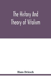 Front cover_The history and theory of vitalism