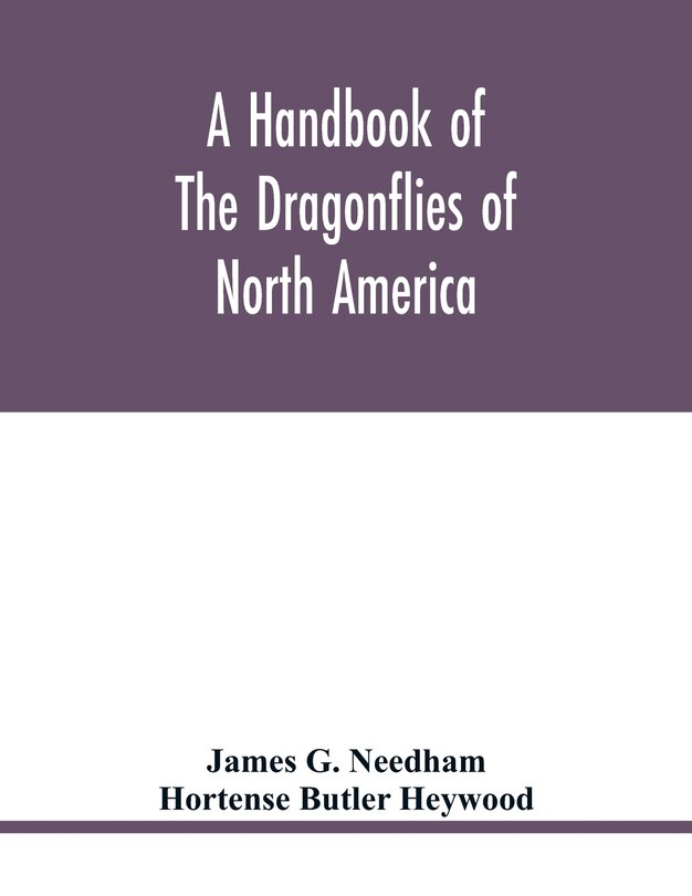 Front cover_A handbook of the dragonflies of North America