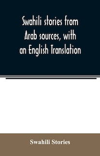 Couverture_Swahili stories from Arab sources, with an English Translation
