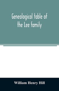 Couverture_Genealogical table of the Lee family