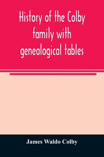 Couverture_History of the Colby family with genealogical tables