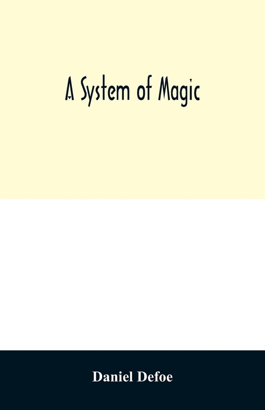 Front cover_A system of magic
