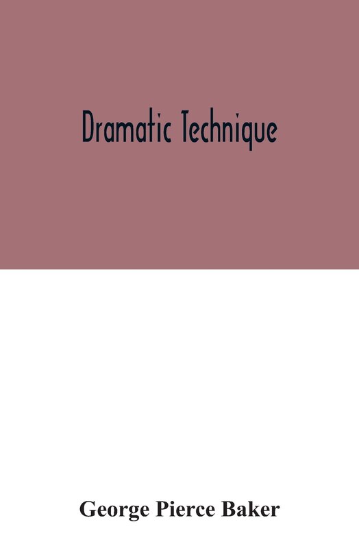 Front cover_Dramatic technique
