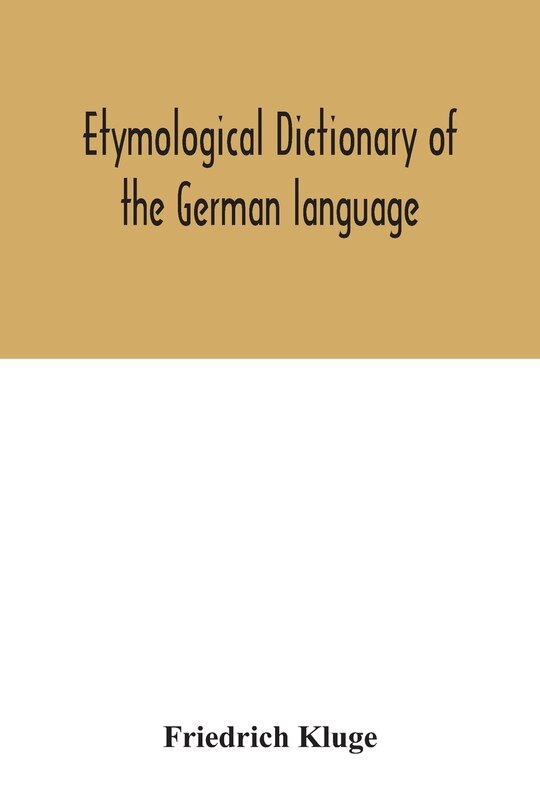 Couverture_Etymological dictionary of the German language