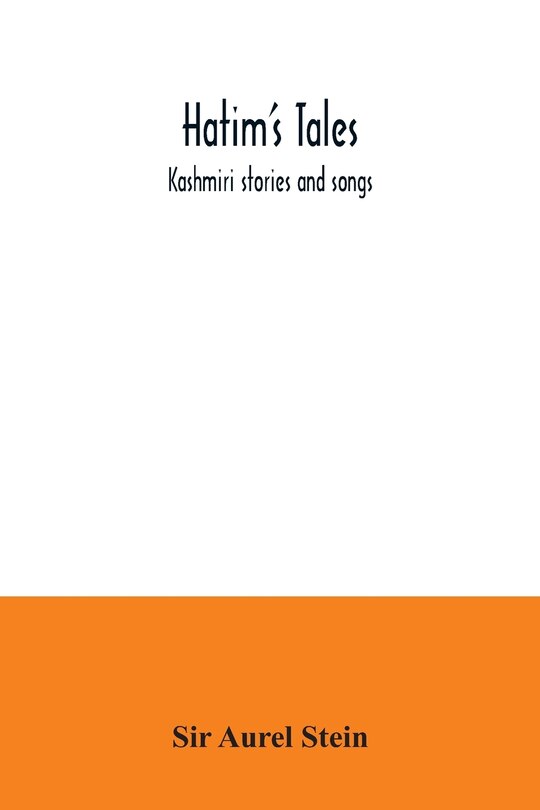 Couverture_Hatim's Tales; Kashmiri stories and songs