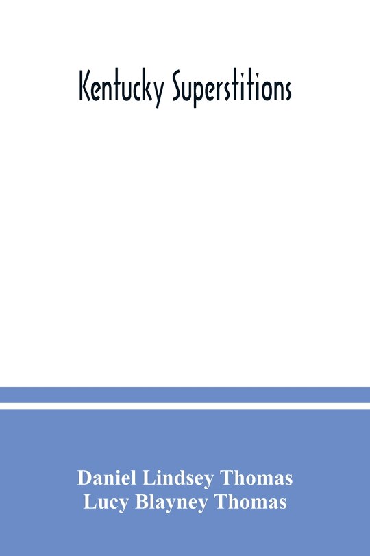 Front cover_Kentucky superstitions