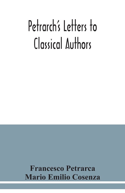 Couverture_Petrarch's letters to classical authors