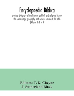 Front cover_Encyclopaedia Biblica