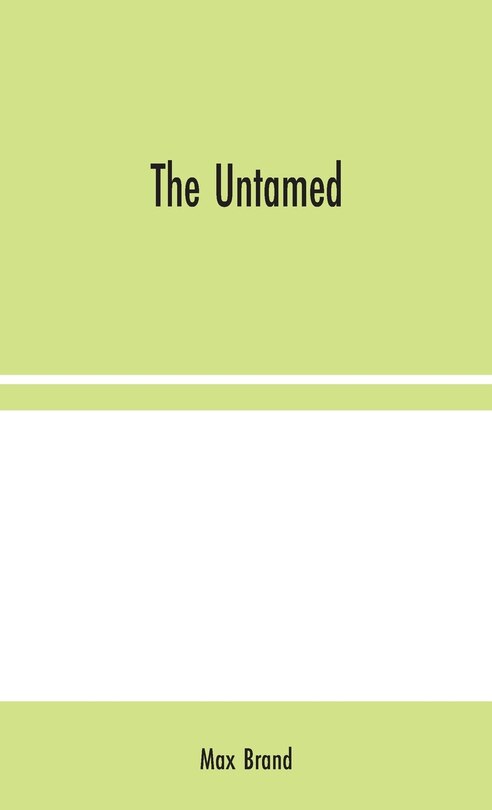Front cover_The Untamed