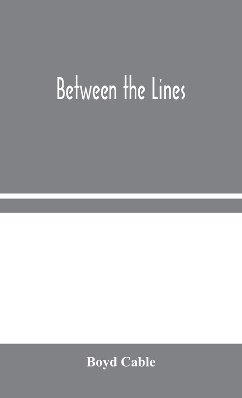 Front cover_Between the Lines