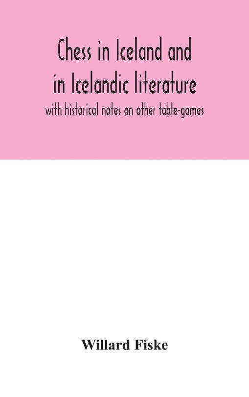 Couverture_Chess in Iceland and in Icelandic literature