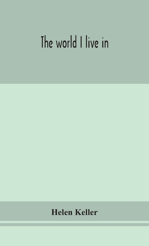 Couverture_The world I live in