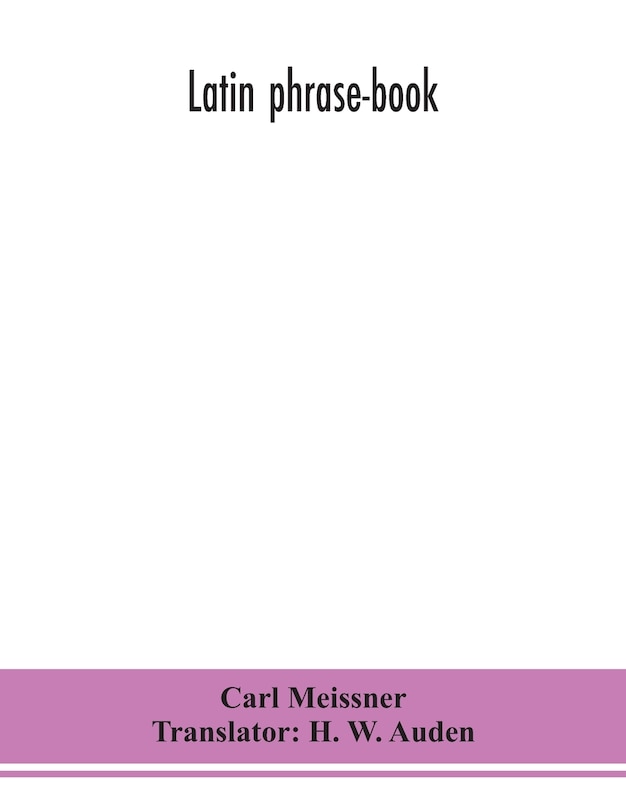 Couverture_Latin phrase-book